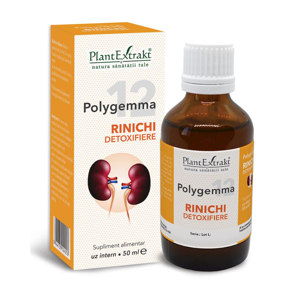 Polygemma 12, Rinichi detoxifiere, 50 ml, Plant Extrakt-