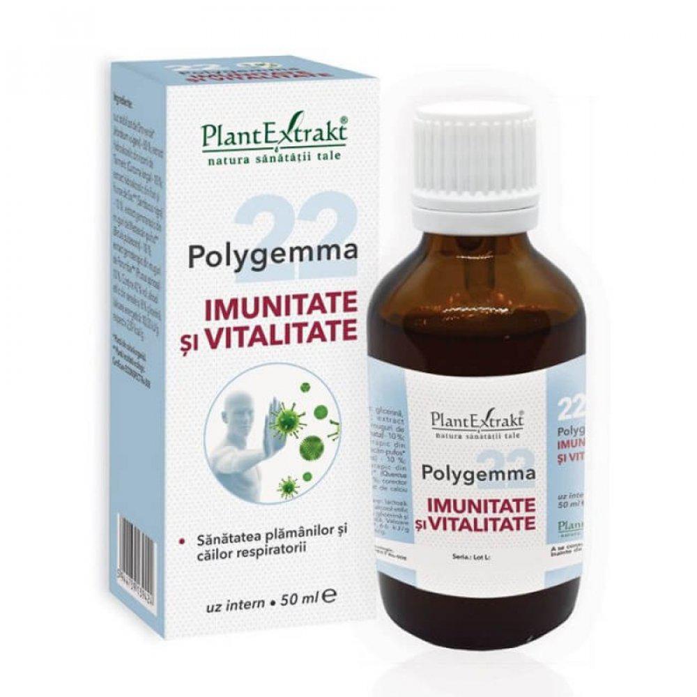 Polygemma 22 Imunitate si Vitalitate, 50 ml, Plant Extrakt-