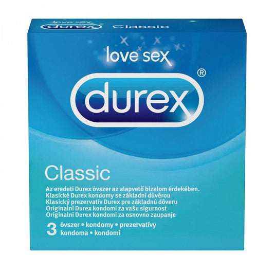 Prezervative Classic, 3 bucati, Durex-