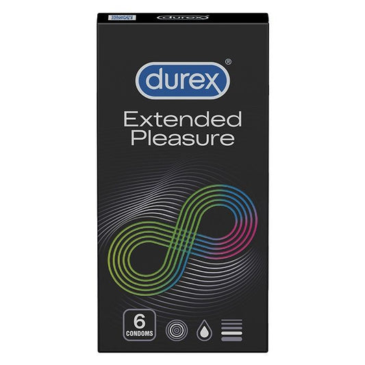 Prezervative Extended Pleasure, 6 bucati, Durex-
