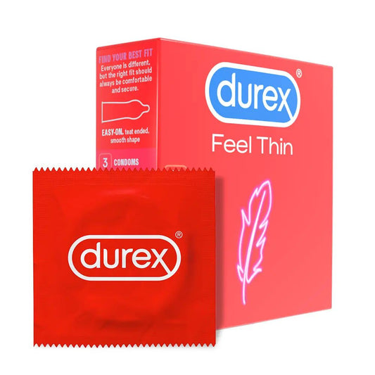 Prezervative Feel Thin, 3 bucati, Durex-