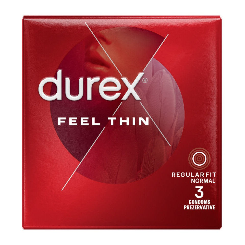 Prezervative Feel Thin, 3 bucati, Durex