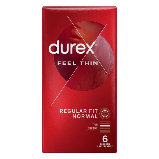 Prezervative Feel Thin, 6 bucati, Durex