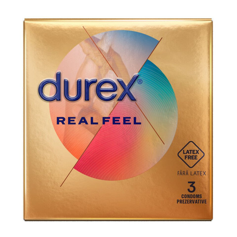 Prezervative Real Feel, 3 bucati, Durex - 5052197026047