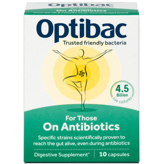 Probiotic pentru tratamentul cu antibiotic, 10 capsule, Optibac-