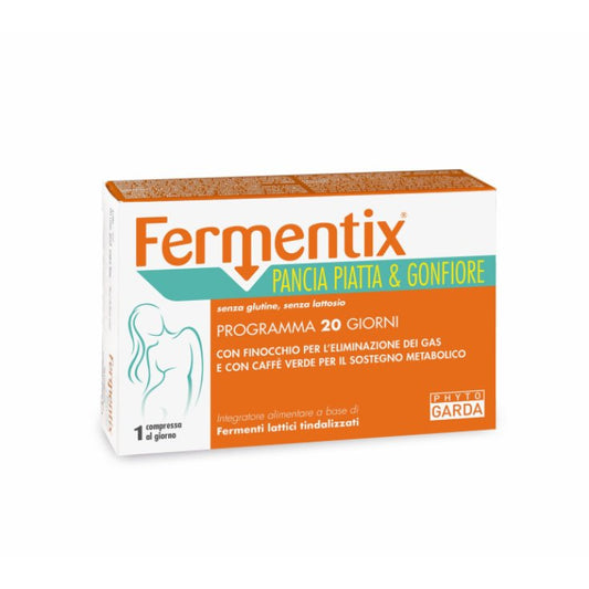 Probiotic pentru stomac plat si anti-balonare, Fermentix Pancia Piatta & Gonfiore, 20 capsule, Phyto Garda