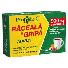 Propolis C raceala si gripa adulti, 10 plicuri, Fiterman Pharma-