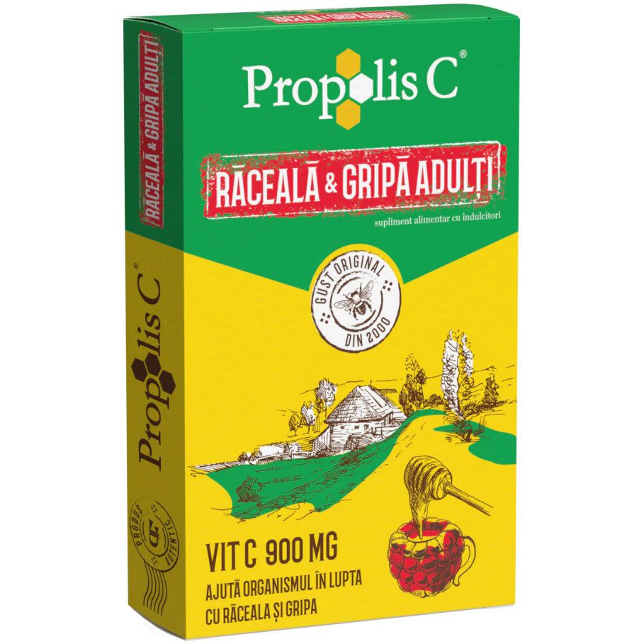 Propolis C raceala si gripa adulti, 8 plicuri, Fiterman Pharma-