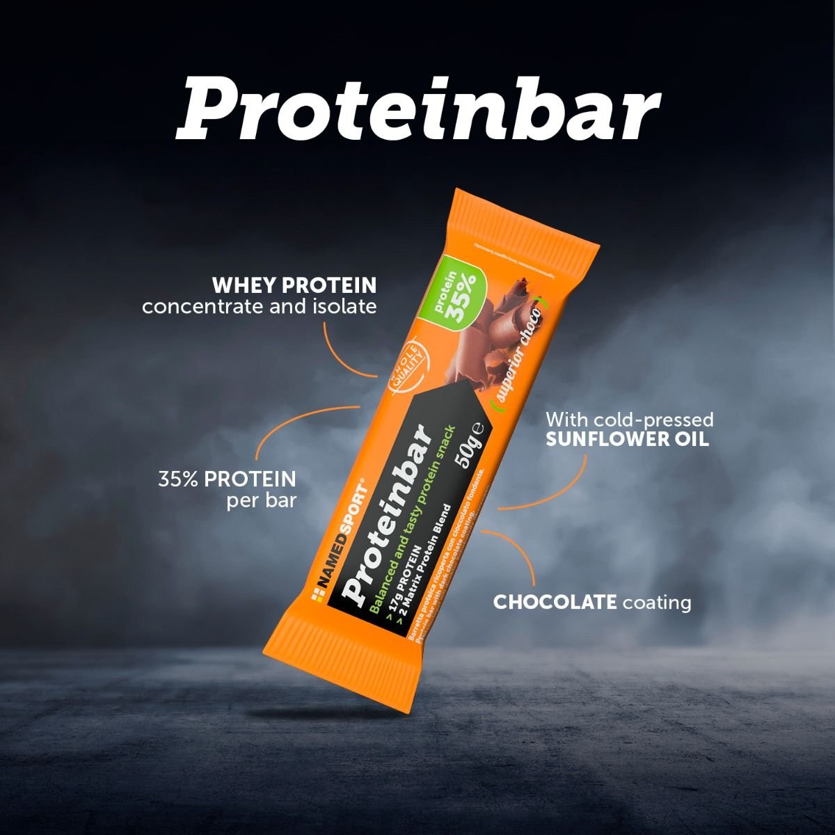 PROTEINBAR> Superior Choco, 50 gr, Named Sport