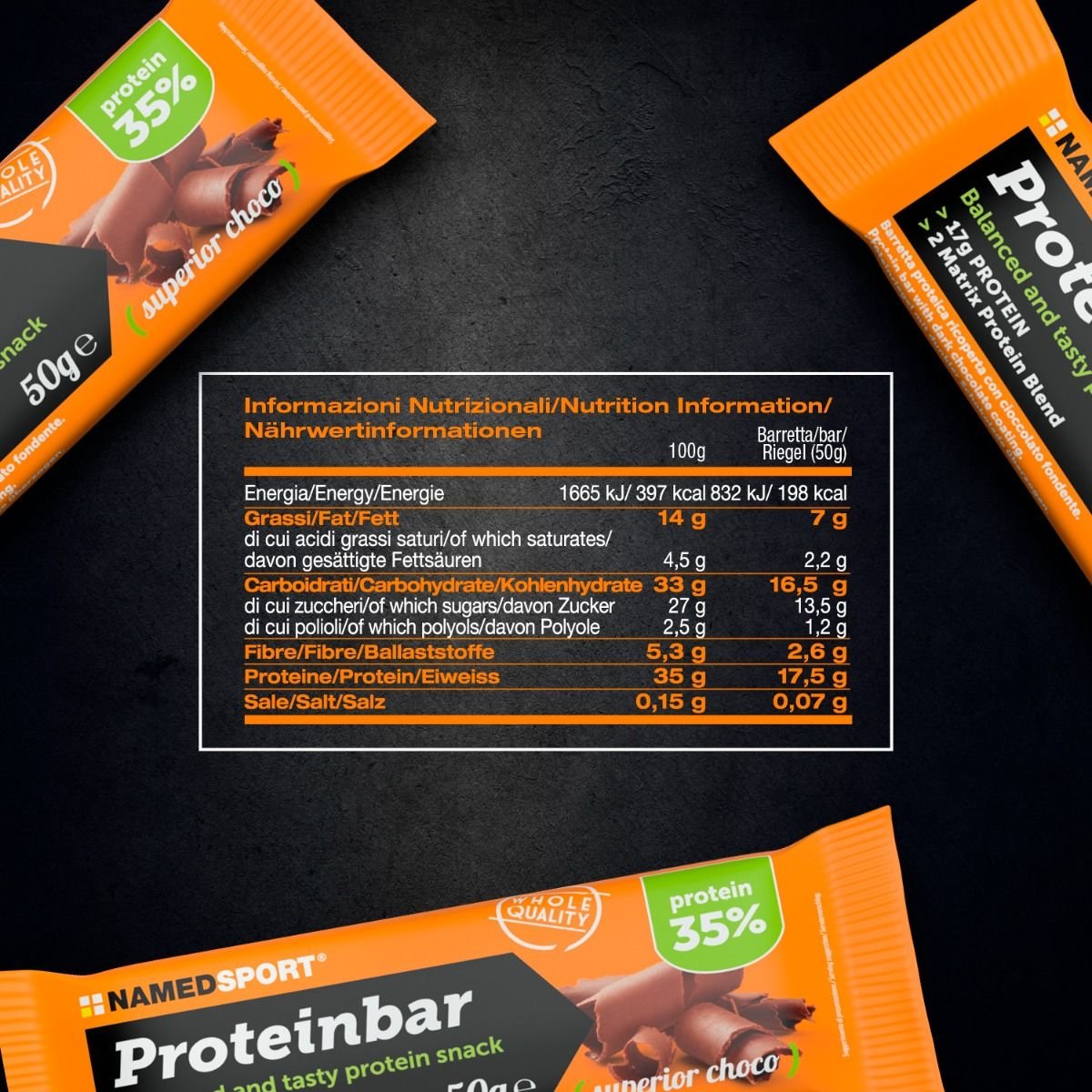 PROTEINBAR> Superior Choco, 50 gr, Named Sport