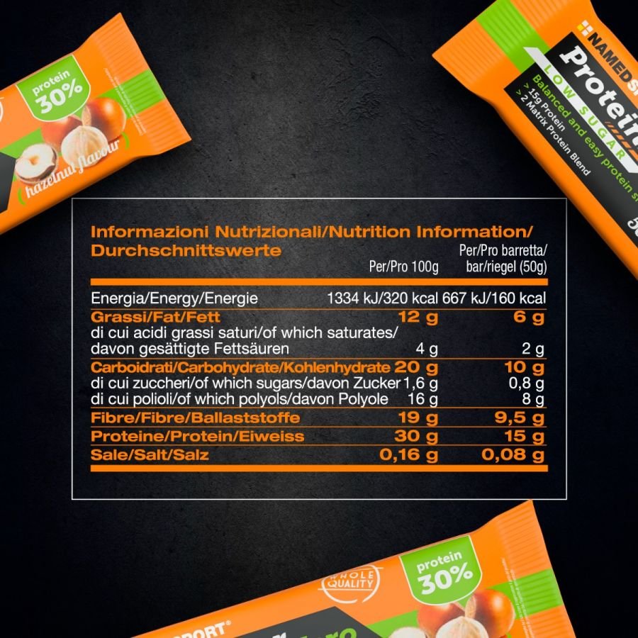 PROTEINBAR ZERO> Hazelnut, 50 gr, Named Sport