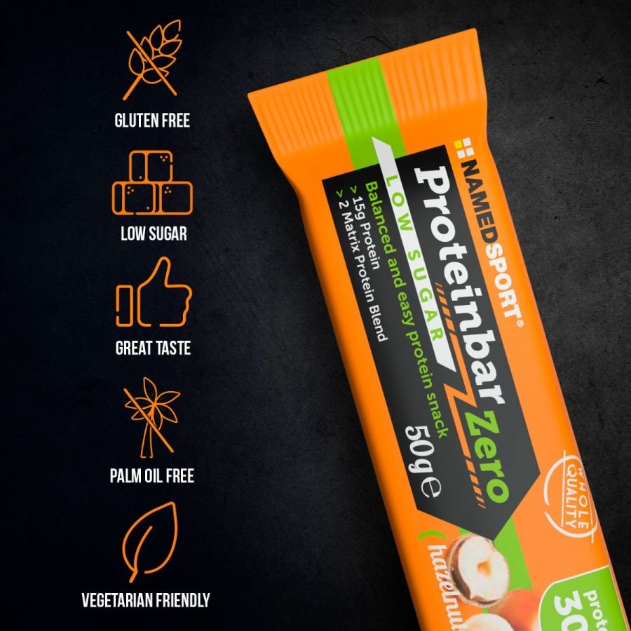 PROTEINBAR ZERO> Hazelnut, 50 gr, Named Sport