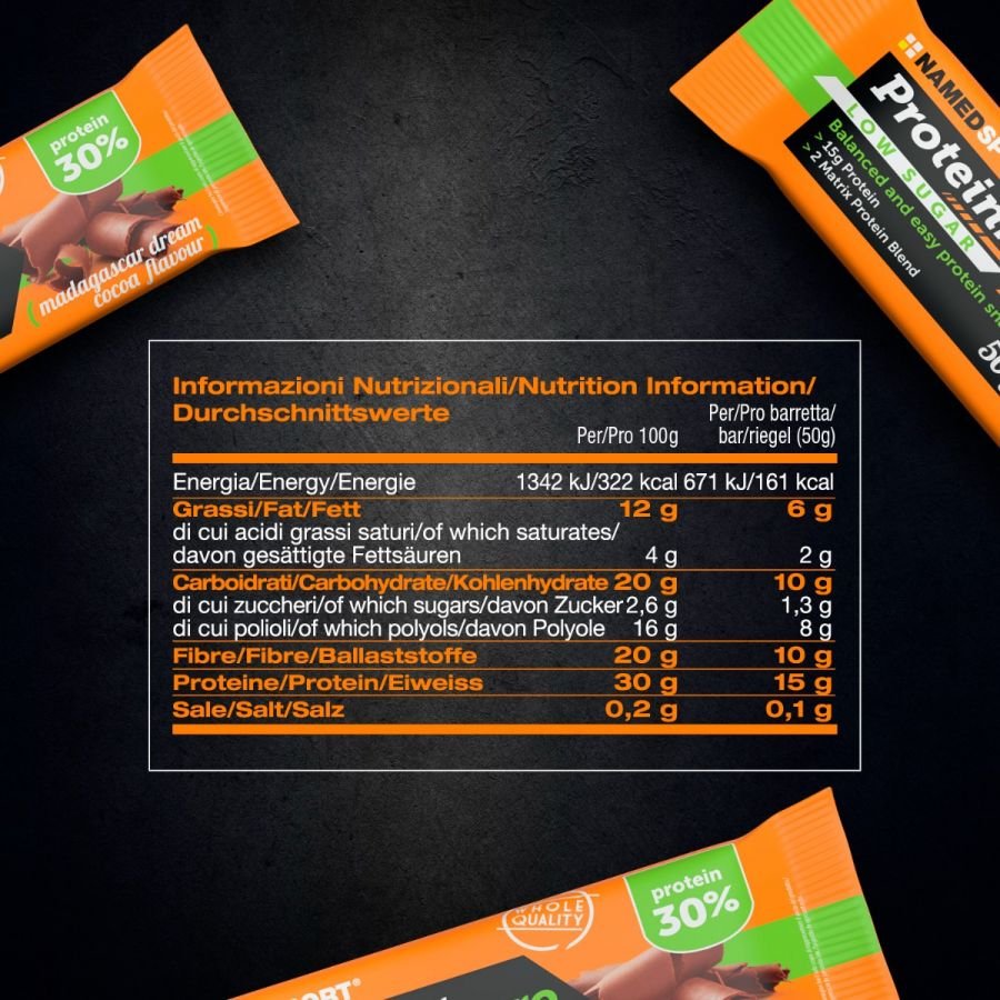 PROTEINBAR ZERO> Madagascar Dream Cocoa, 50 gr, Named Sport