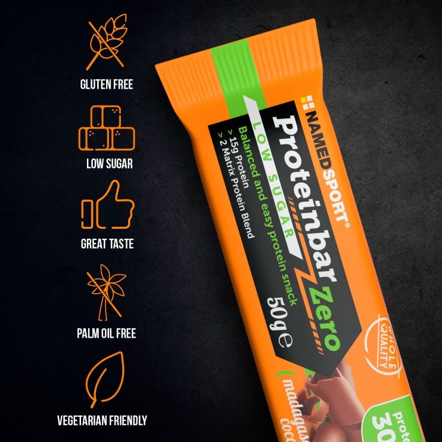 PROTEINBAR ZERO> Madagascar Dream Cocoa, 50 gr, Named Sport