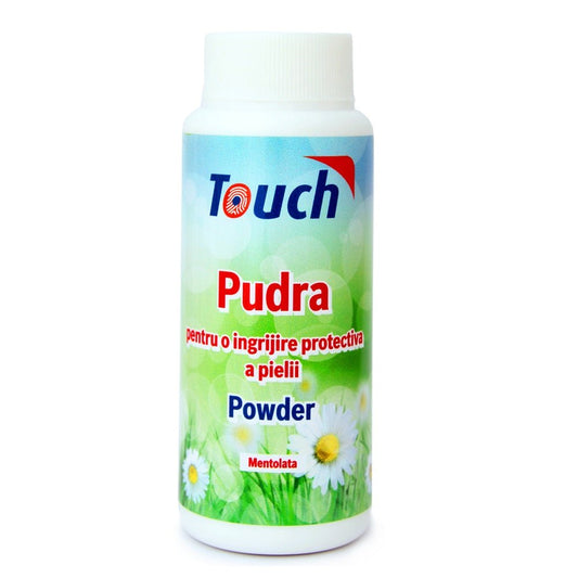 Pudra antiperspiranta mentolata, 100 g, Touch