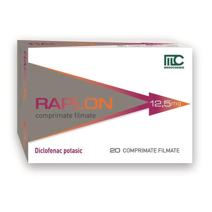 Raplon, diclofenac potasic 12,5 miligrame, 20 comprimate filmate, Medochemie-