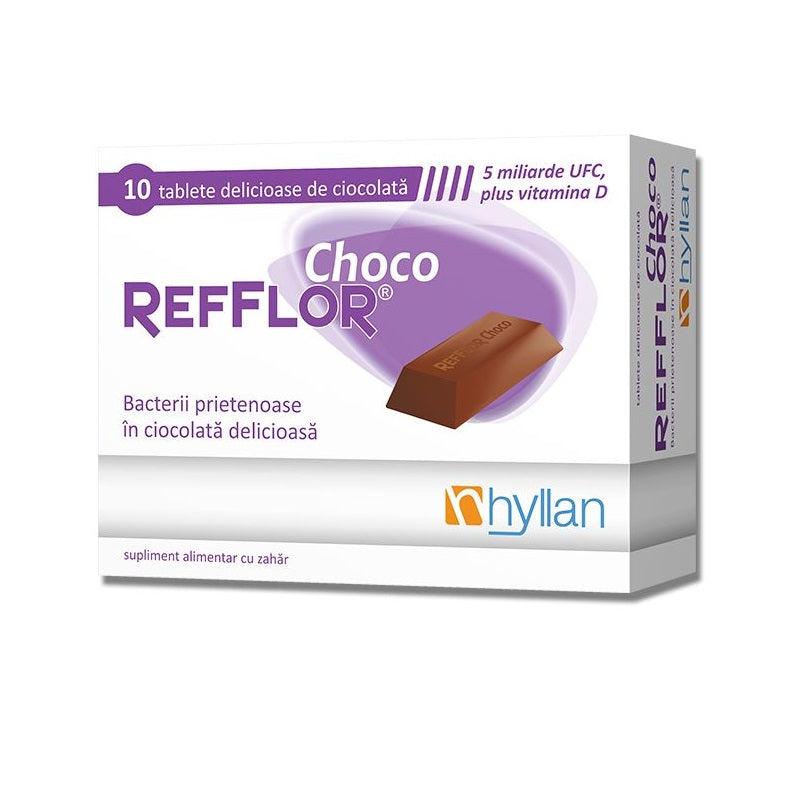 Refflor Choco, 10 tablete, Hyllan Pharma