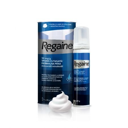 Regaine spuma impotriva caderii parului la barbati, 60 g, Johnson&Johnson-