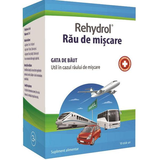 Rehydrol Rau de miscare, 10 stickuri, Mba Pharma Innovation-
