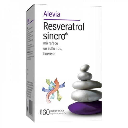 Resveratrol Sincro, 60 comprimate, Alevia-