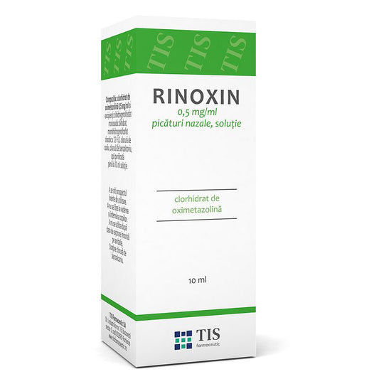 Rinoxin solutie nazala, 0,5 mg/ml,, 10 ml, Tis Farmaceutic-