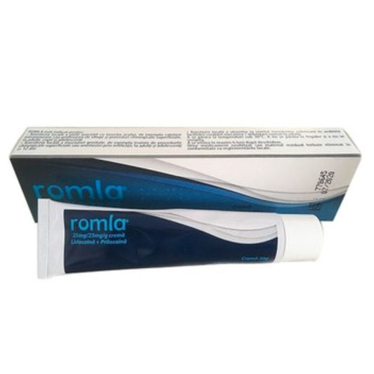 Romla crema anestezica, 25mg/25mg/g, 30 g, Elantis Farma-