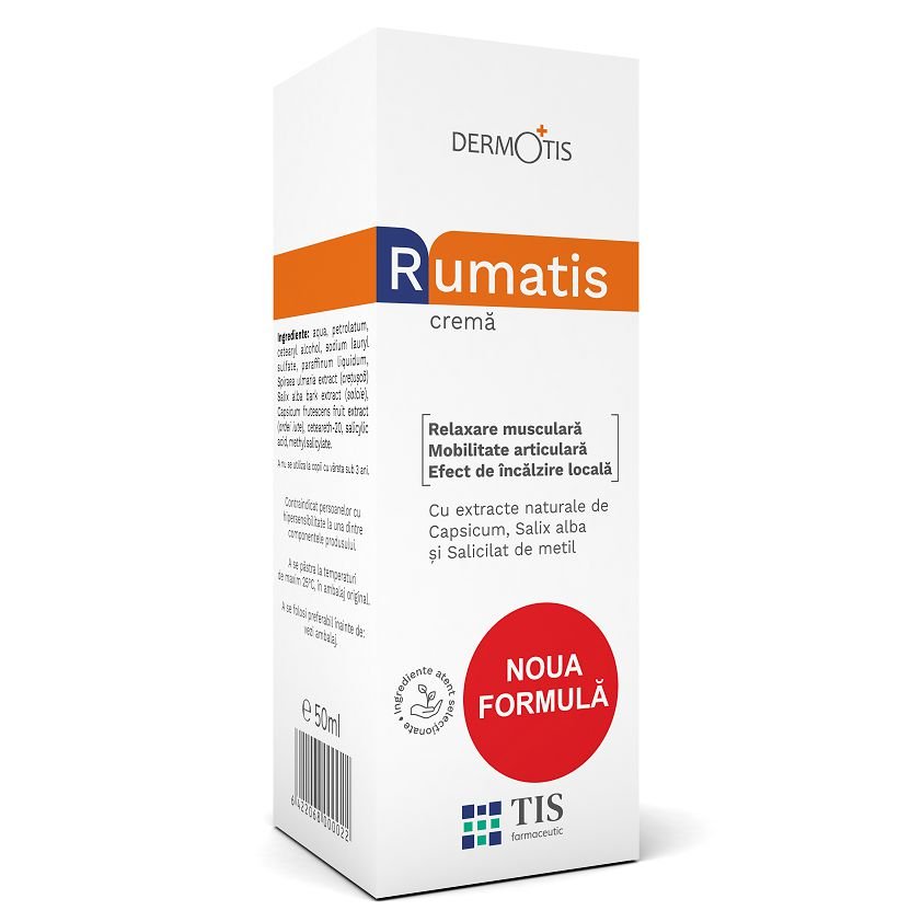 RumaTis crema relaxanta Dermotis, 50 ml, Tis Farmaceutic-