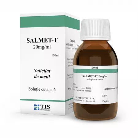 Salmet-T soluţie cutanată, 20 mg/ml, 100 ml, Tis Farmaceutic-