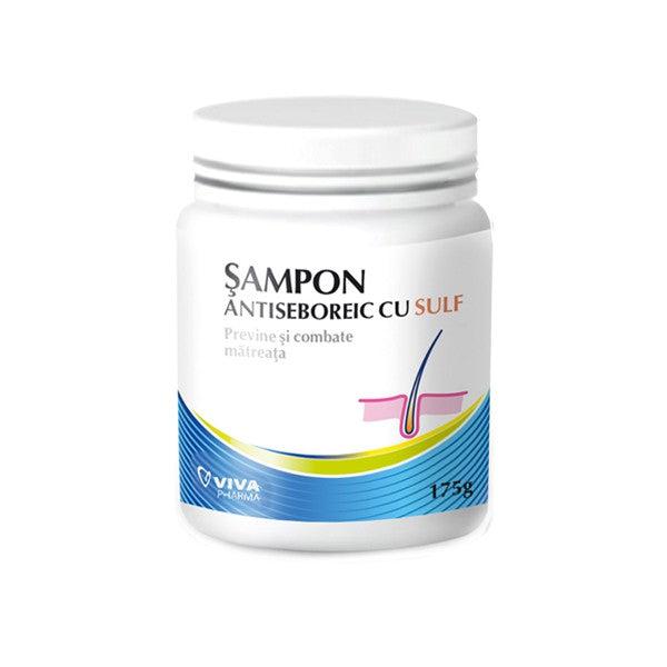 Sampon Antiseboreic cu Sulf, 175 g, Viva Pharma-