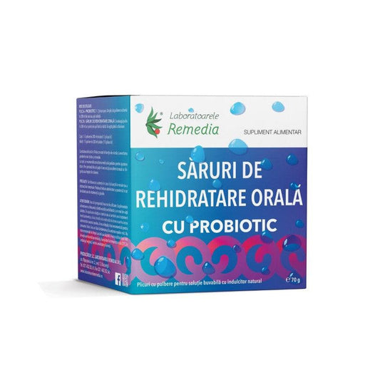 Saruri de rehidratare cu probiotic, 20 plicuri, Remedia-
