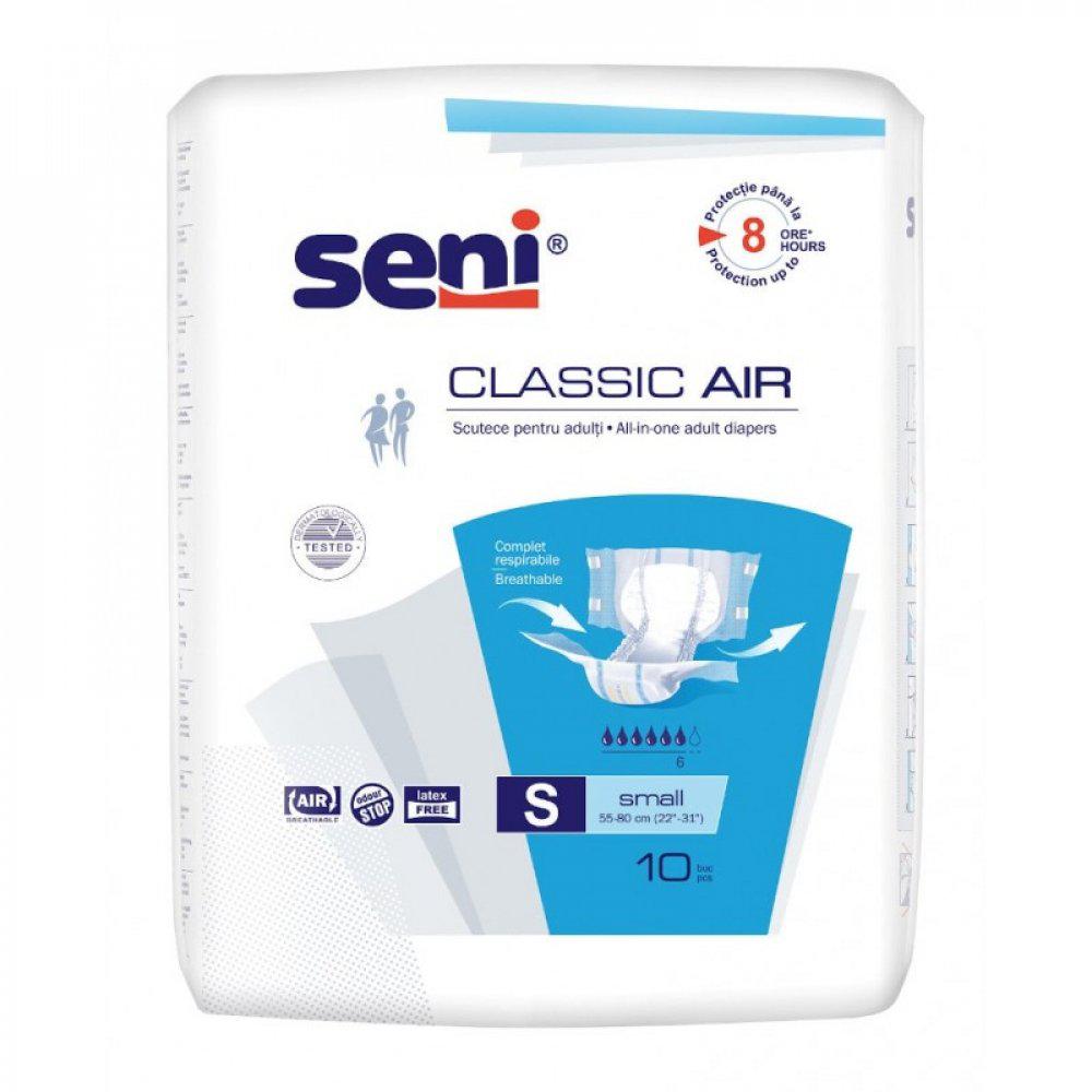 Scutece pentru adulti Seni Classic Air Small, 10 bucati, Seni-