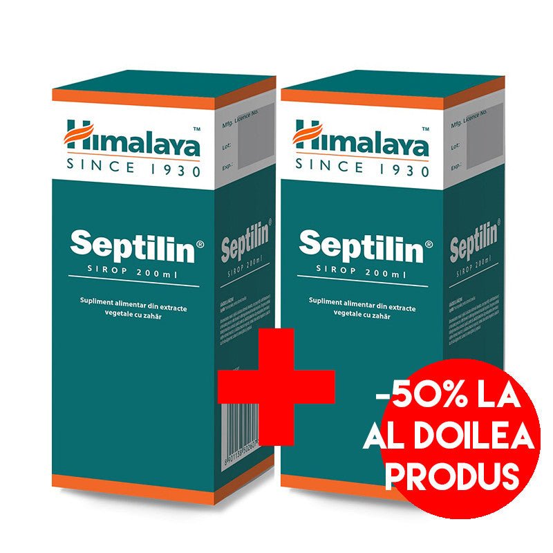 Septilin Sirop, Pentru Imunitate, 200ml ( 1+ 50% reducere la al doilea produs), Himalaya