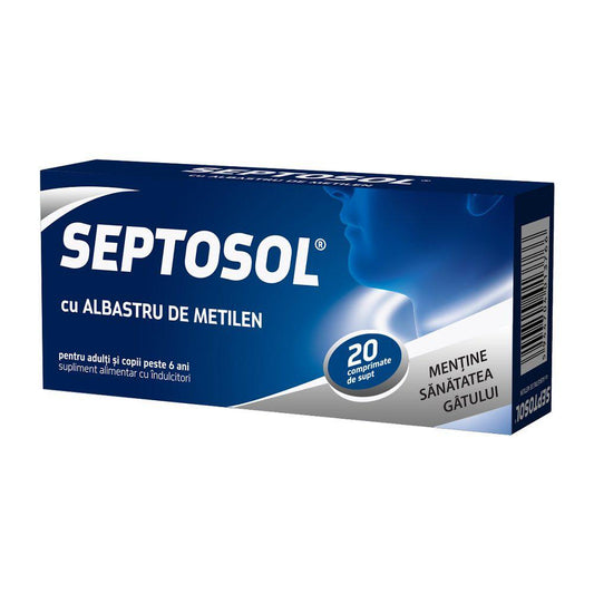 Septosol cu albastru de metilen, 20 comprimate, Biofarm-