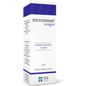 Ser efedrinat picaturi nazale, 10 mg/ml, 10 ml, Tis Farmaceutic-