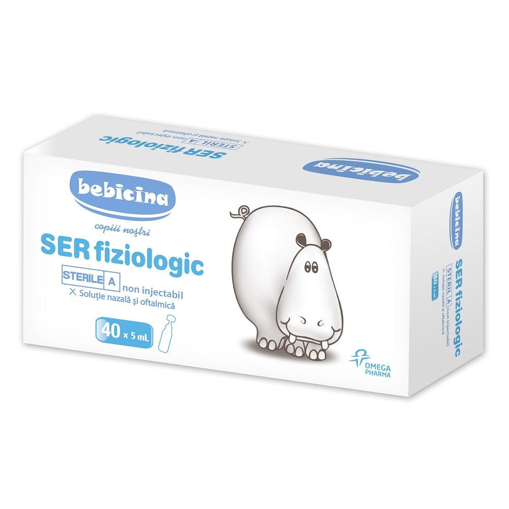 Ser fiziologic, 5 ml, 40 fiole, Bebicina-