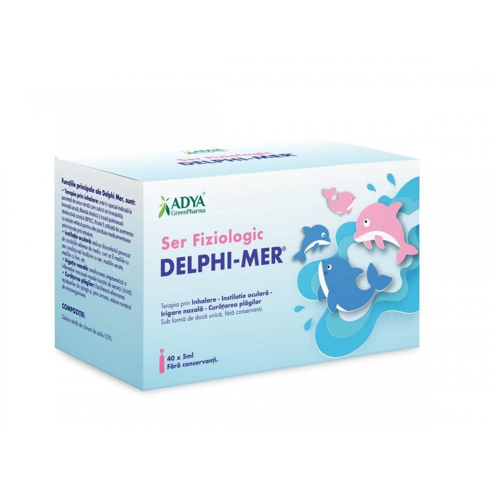 Ser fiziologic Delphi-Mer, 40 unidoze x 5 ml, Adya Green Pharma-