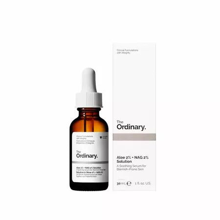 Ser pentru ten cu Aloe 2% + NAG 2%, 30 ml, The Ordinary