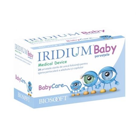 Servetele oculare Iridium Baby, 28 bucati, Biosooft - 8033661807260