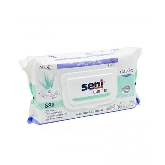 Servetele XXL cu Aloe Vera & Allantoin 68 bucati, Seni Care