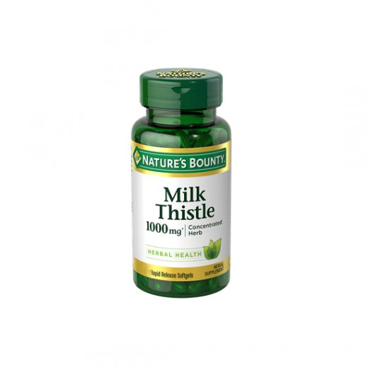 Silymarin Milk Thistle, 1000 miligrame, 60 capsule, Nature's Bounty