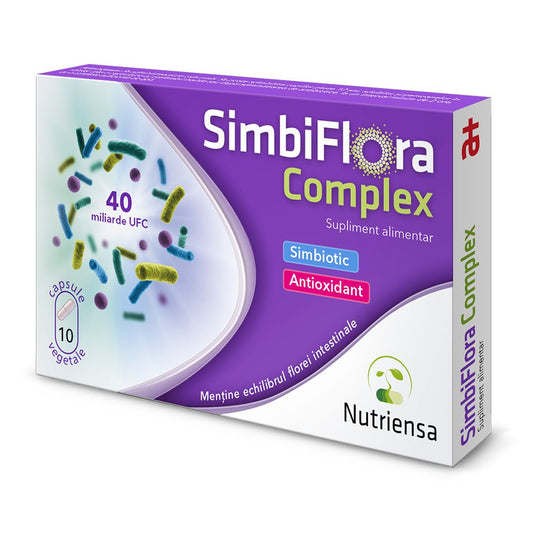 SimbiFlora Complex, 10 capsule vegetale, Antibiotice SA-