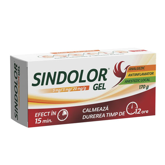 Sindolor gel, 5 mg/5 mg/20 mg/g, 170 g, Fiterman Pharma-