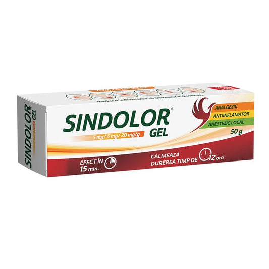 Sindolor gel, 5 mg/5 mg/20 mg/g, 50 g, Fiterman-