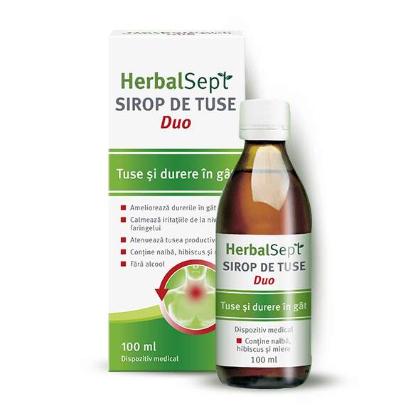 Sirop de tuse HerbalSept Duo, 100 ml-