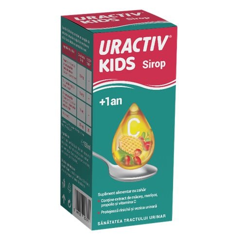 Sirop Uractiv Kids 1+, 150 ml, Terapia - 5944702208379