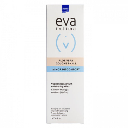 Solutie de curatare vaginala Aloe Vera Douche pH 4.2, 147 ml, Eva Intima-
