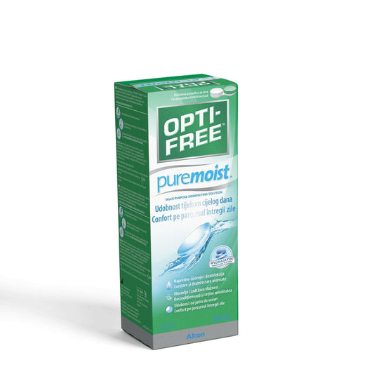 Solutie dezinfectanta multifunctionala - Opti-Free Pure Moist, 300 ml, Alcon