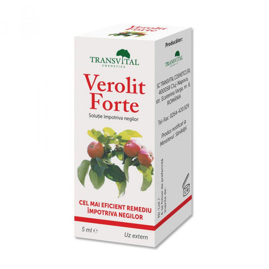 Solutie impotriva negilor Verolit Forte, 5 ml, Transvital-