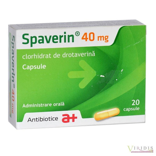 Spaverin, 80 miligrame, 20 capsule, Antibiotice SA-