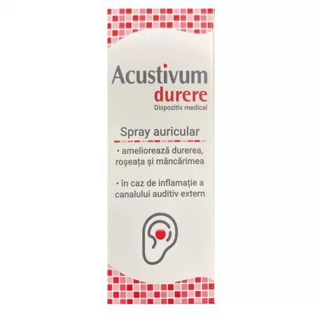 Spray auricular Acustivum durere, 20 ml, Zdrovit-